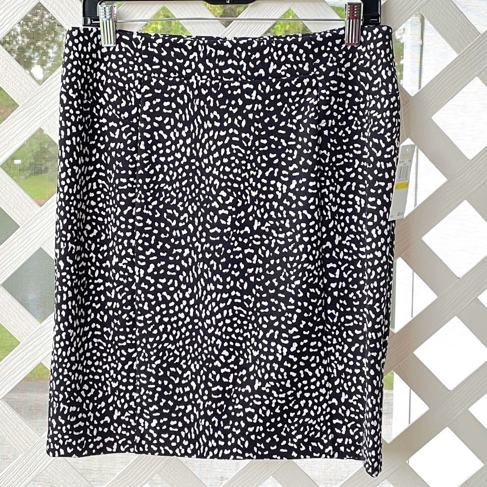 Michael Kors Black/White Print Pencil Skirt - Picture 2 of 9
